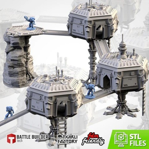 Sci city terrain - set, of