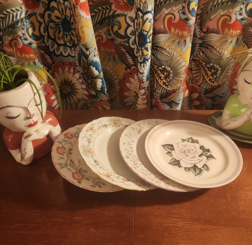 Vintage mismatched china - vintage,