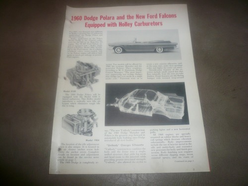 Holley carburetor model - holley, by