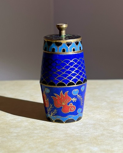 Vintage spice snuff jar - vintage,