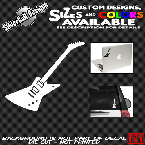 Explorer guitar vinyl sticker - guitar,