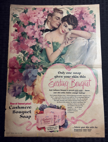 1952 cashmere bouquet soap - 1952,