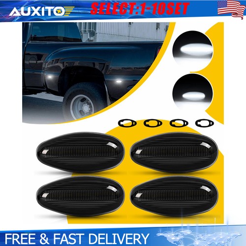 White led side marker lights - white,