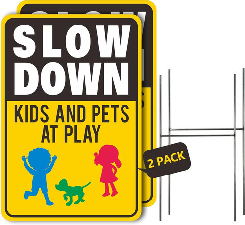 Slow down kids - pets, at