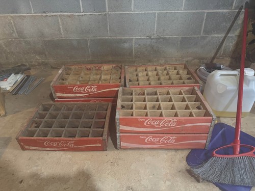 Coca cola wooden crates - coca,