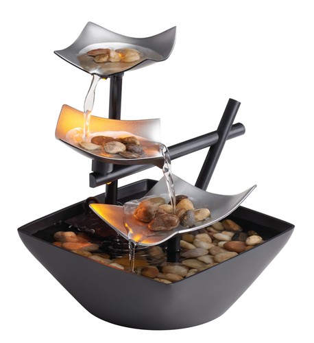 Tabletop water fountain - fountain, indoor
