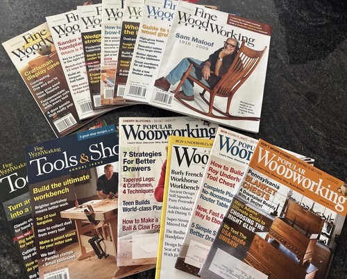 Woodworking magazines lot 13 - woodworking, (lot-13