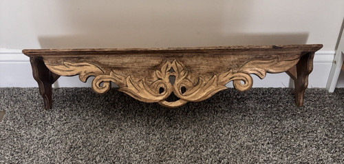 Hand carved decorative brown - carved,