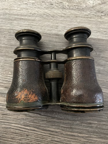 Antique brass binoculars field - brass,