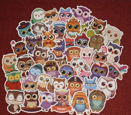 50pc owl waterproof vinyl - 50pc.,