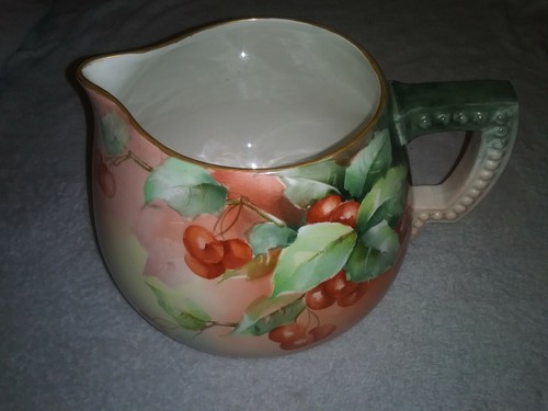 Antique belleek cider pitcher - antique,