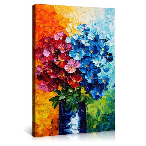 Colorful floral bouquet wall - bouquet,