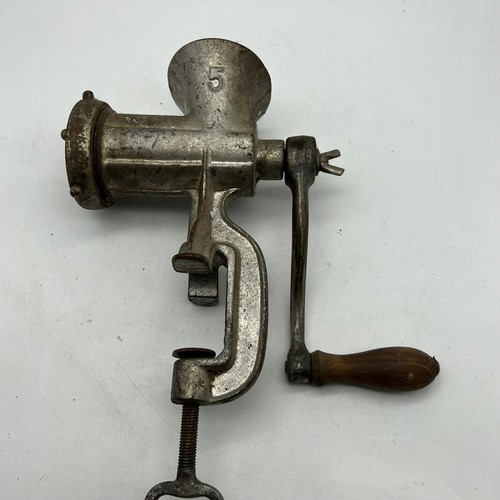 Vintage manual meat grinder - manual,