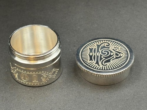 Silver plated holy oil - holy, stock