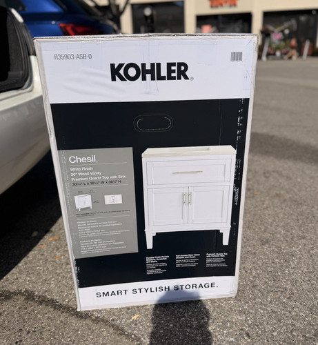 Kohler chesil white wood - 30",