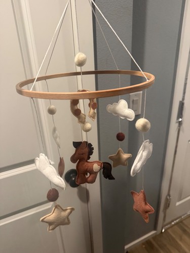 Western horse crib mobile