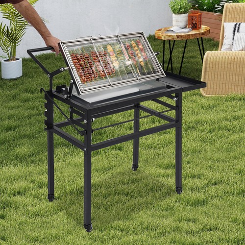 Portable charcoal flip grill - charcoal,