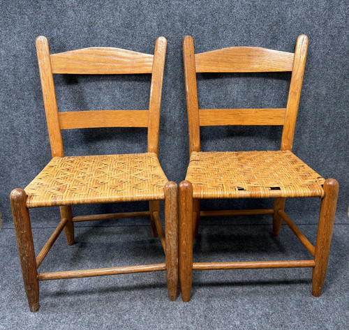 Pair vintage child wood - vintage,