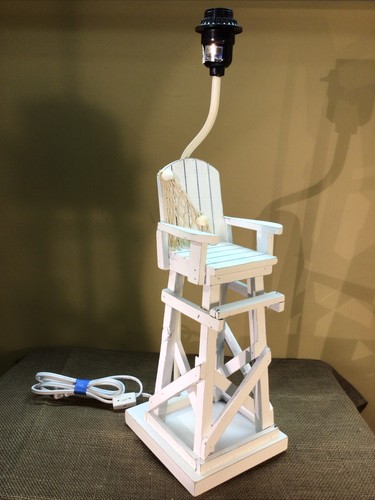 Lifeguard chair table - lamp, for