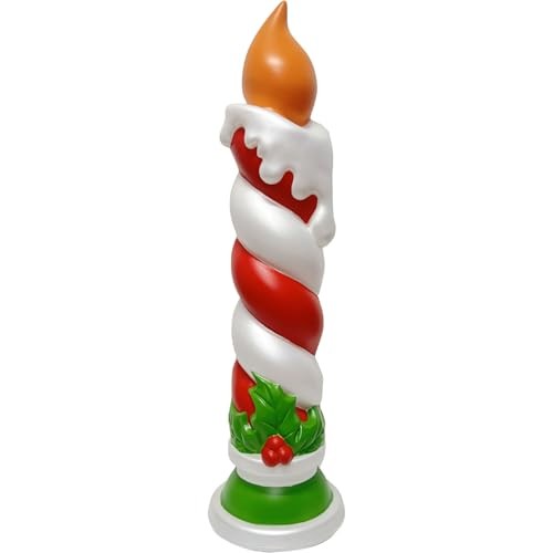 Candle with holly blow - holly,