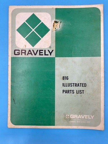 Gravely 816 illustrated parts - 816,