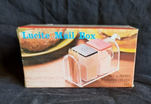 Vintage lucite mail box - vintage,