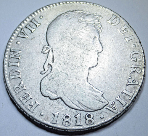1818 spanish reales - 1818, genuine
