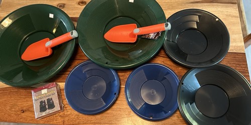 New gold pan panning set - new,