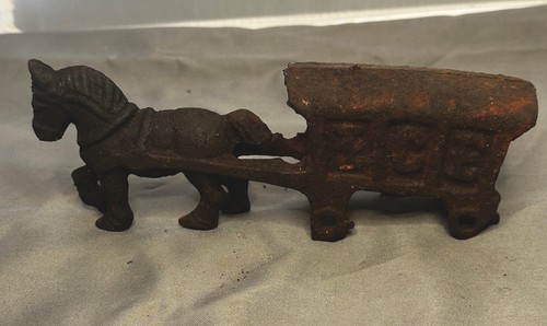 Vintage cast iron - cast, wagon