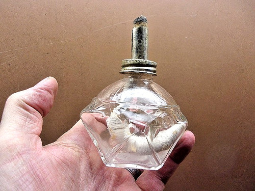 Vintage small clear glass - small,