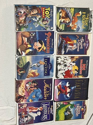 Disney vhs lot 10 classic - vhs,
