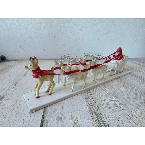 Antique plastic reindeer