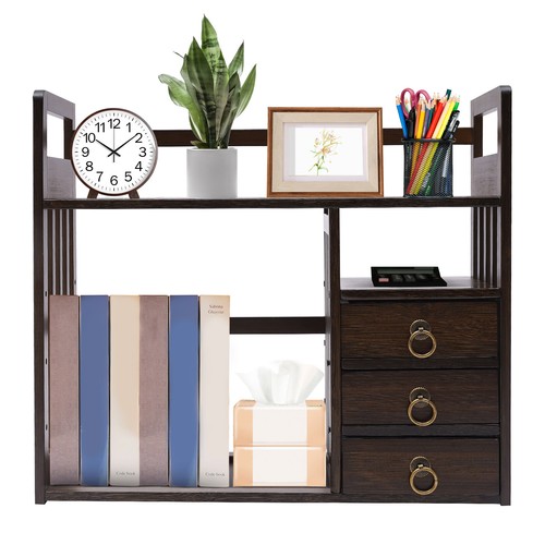 Bamboo desktop bookshelf - bamboo,
