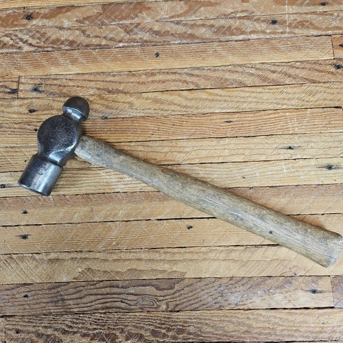 Vintage tool ball peen hammer - tool,