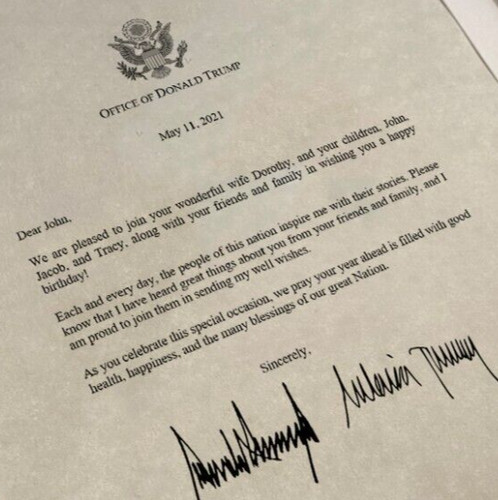 Signed personalized donald - signed,