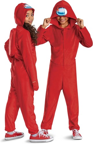 Red impostor hooded - red,