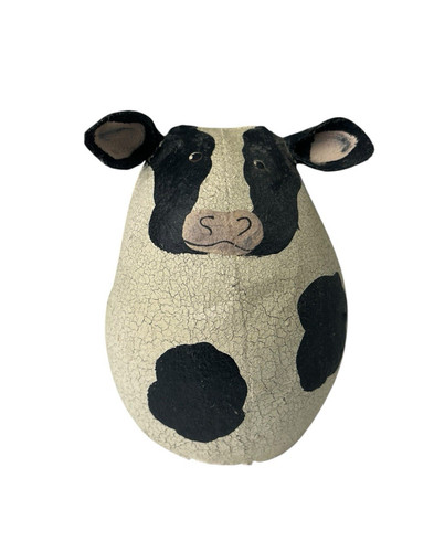 Natalie silitch folk art cow - silitch,