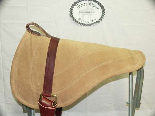 Leather bareback adult saddle - bareback,