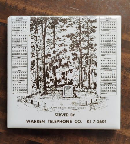 Vintage 1963 calendar ceramic - vintage,