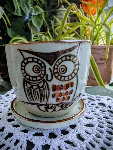 Vtg otagiri stoneware owl - ,