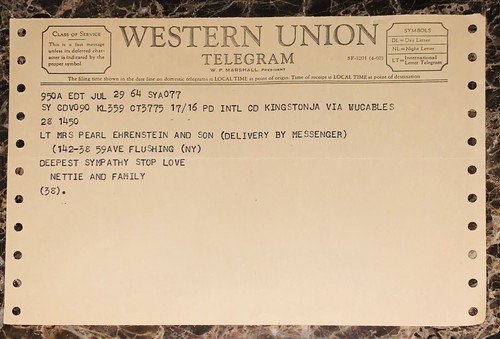 Vintage western union telegram - western,