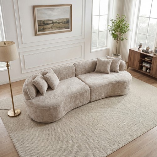 Modern curved shape luxury - curved, l-shape