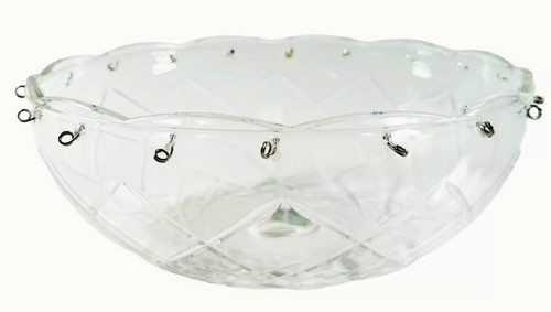 Pressed crystal glass - 8",