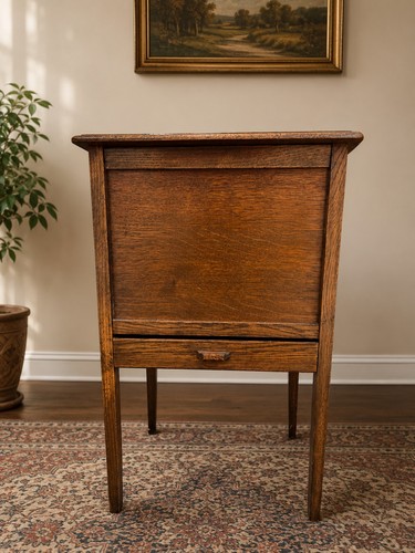 Vintage oak sewing cabinet - vintage,