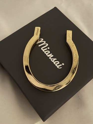 Miansai gold lorem horseshoe - gold,