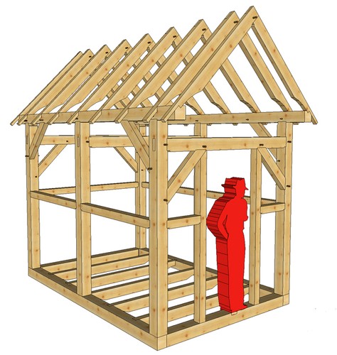 Timber frame 12 - frame, x