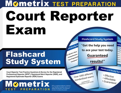 Court reporter exam - reporter, flashcard