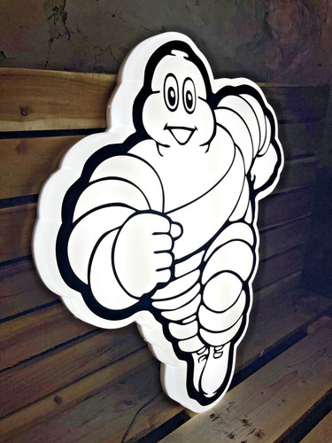 Michelin man illuminated wall - man,