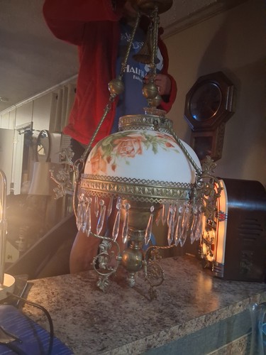 Duplex hangjng oil lamp - hangjng,