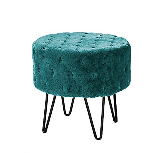 Modern round jacquard faux - modern,